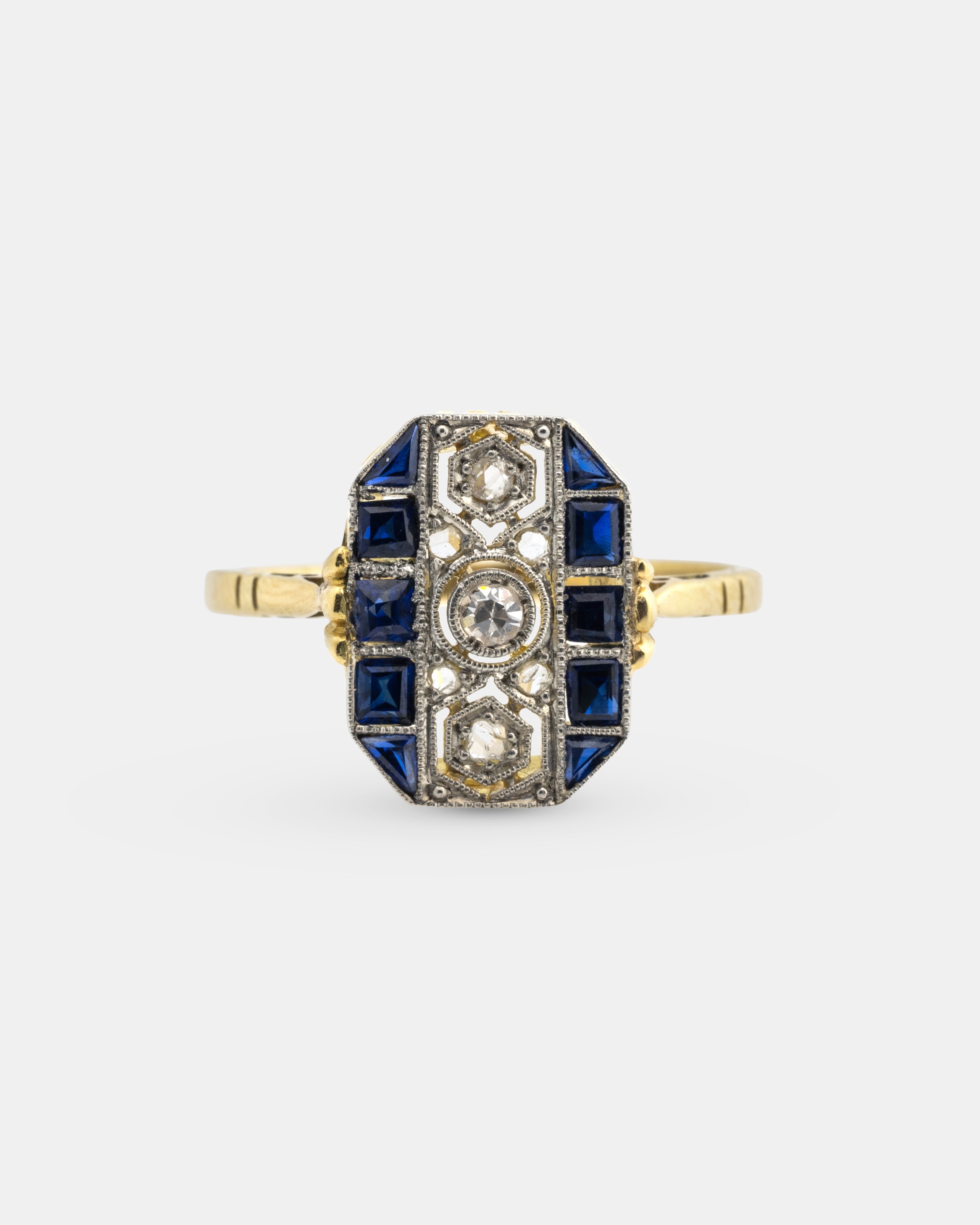 ANILLO LANZADERA ESPAÑOLA ART DECÓ
