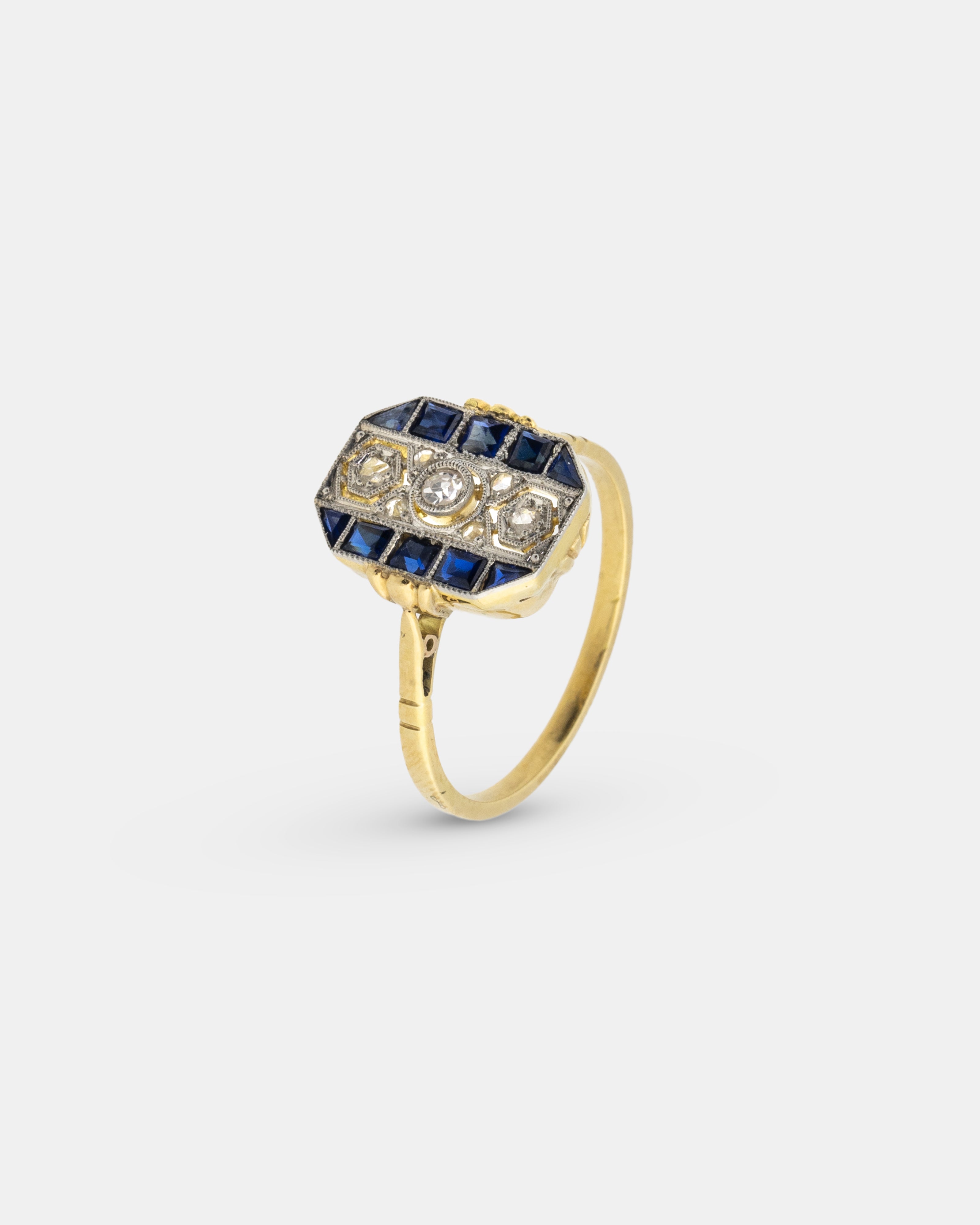 ANILLO LANZADERA ESPAÑOLA ART DECÓ