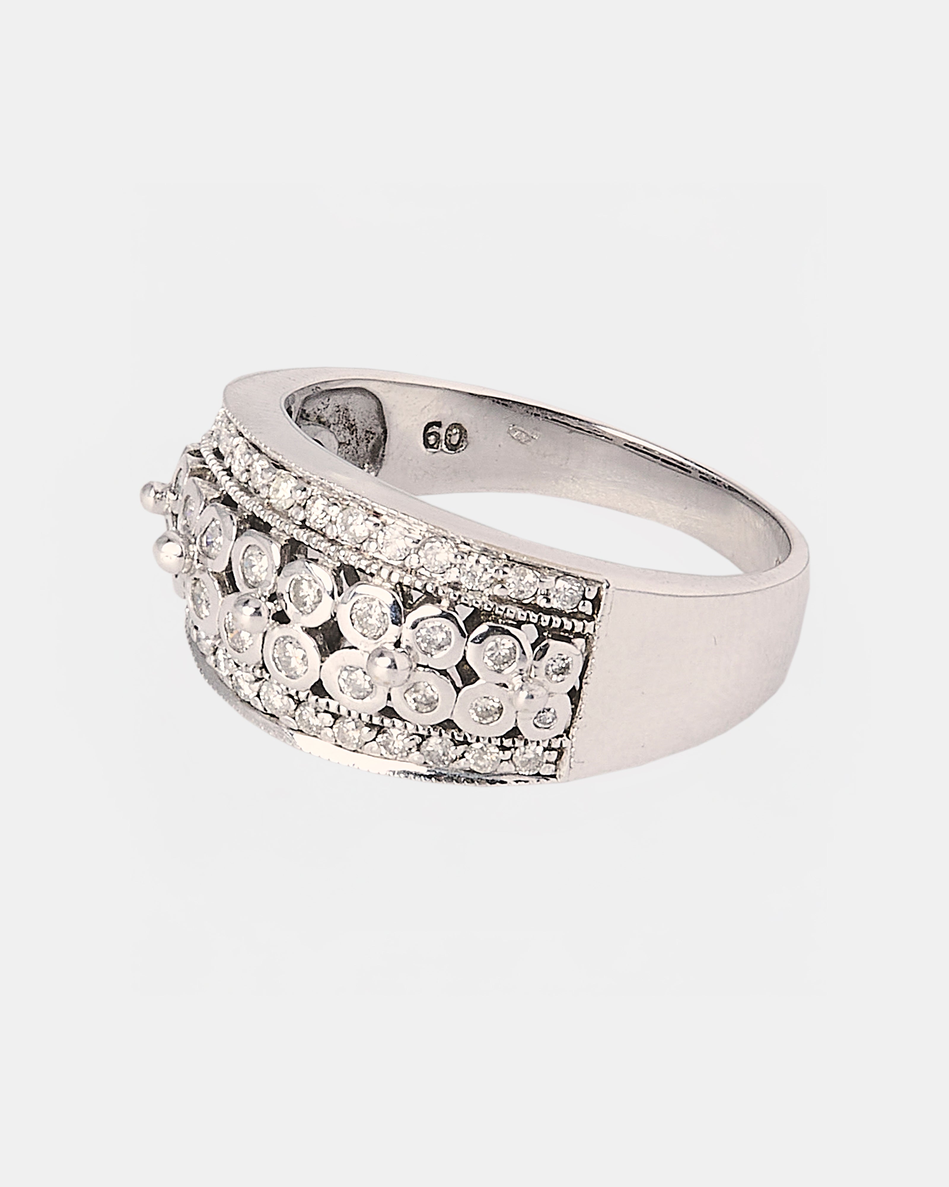 SORTIJA BANDA TIPO FLORAL