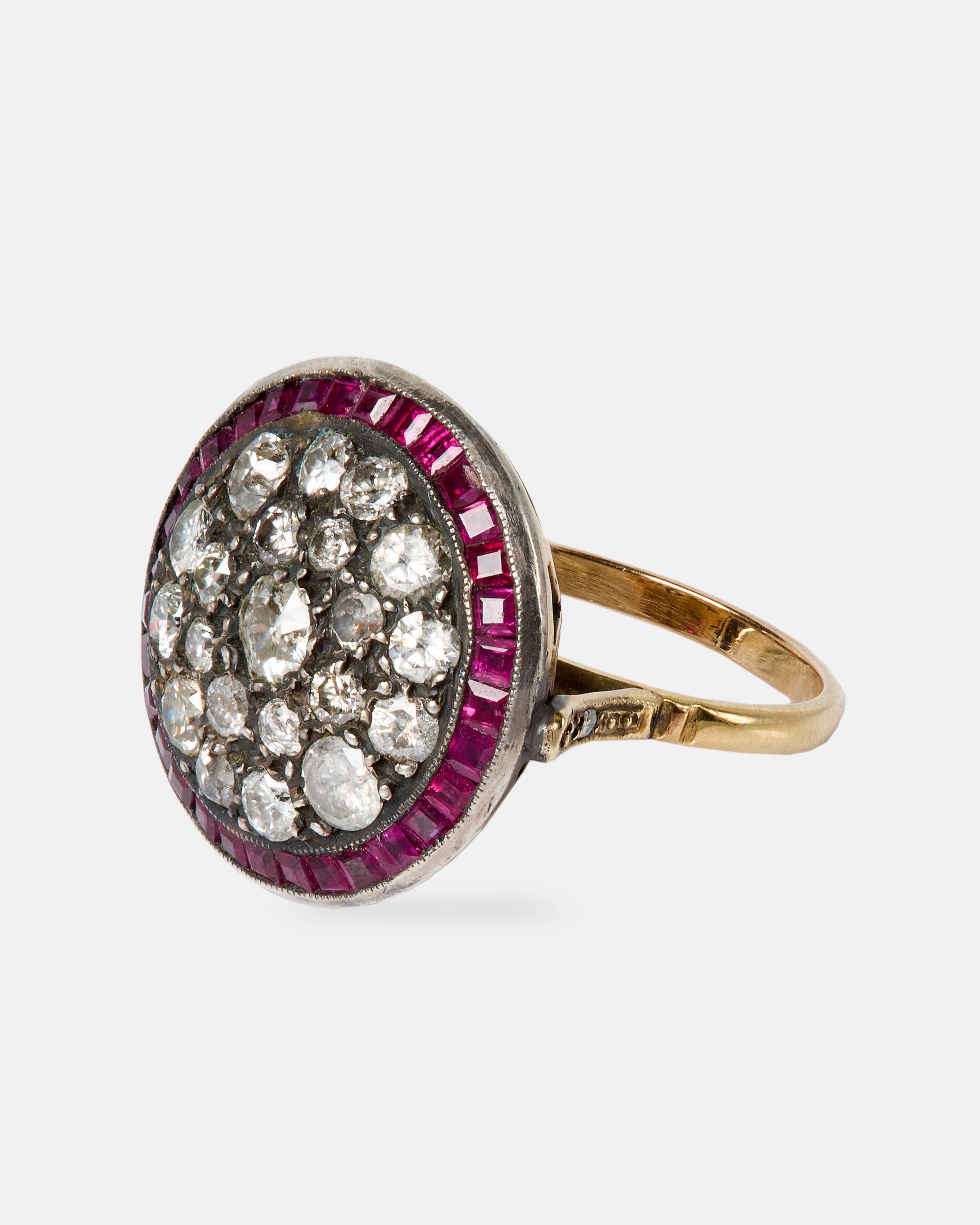 ANILLO VINTAGE FRANCÉS ESTILO OJO DE PERDIZ