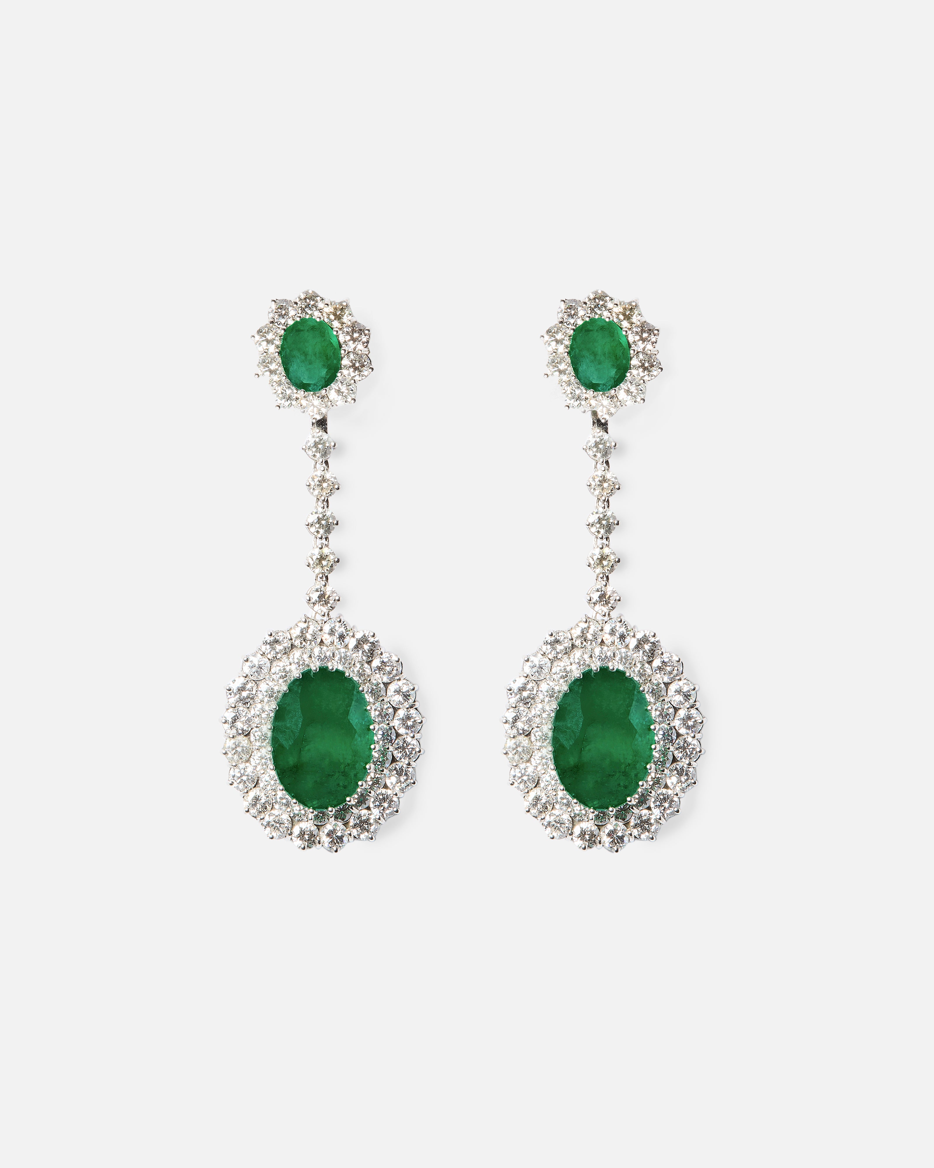 PENDIENTES ALTA JOYERÍA ESMERLADAS
