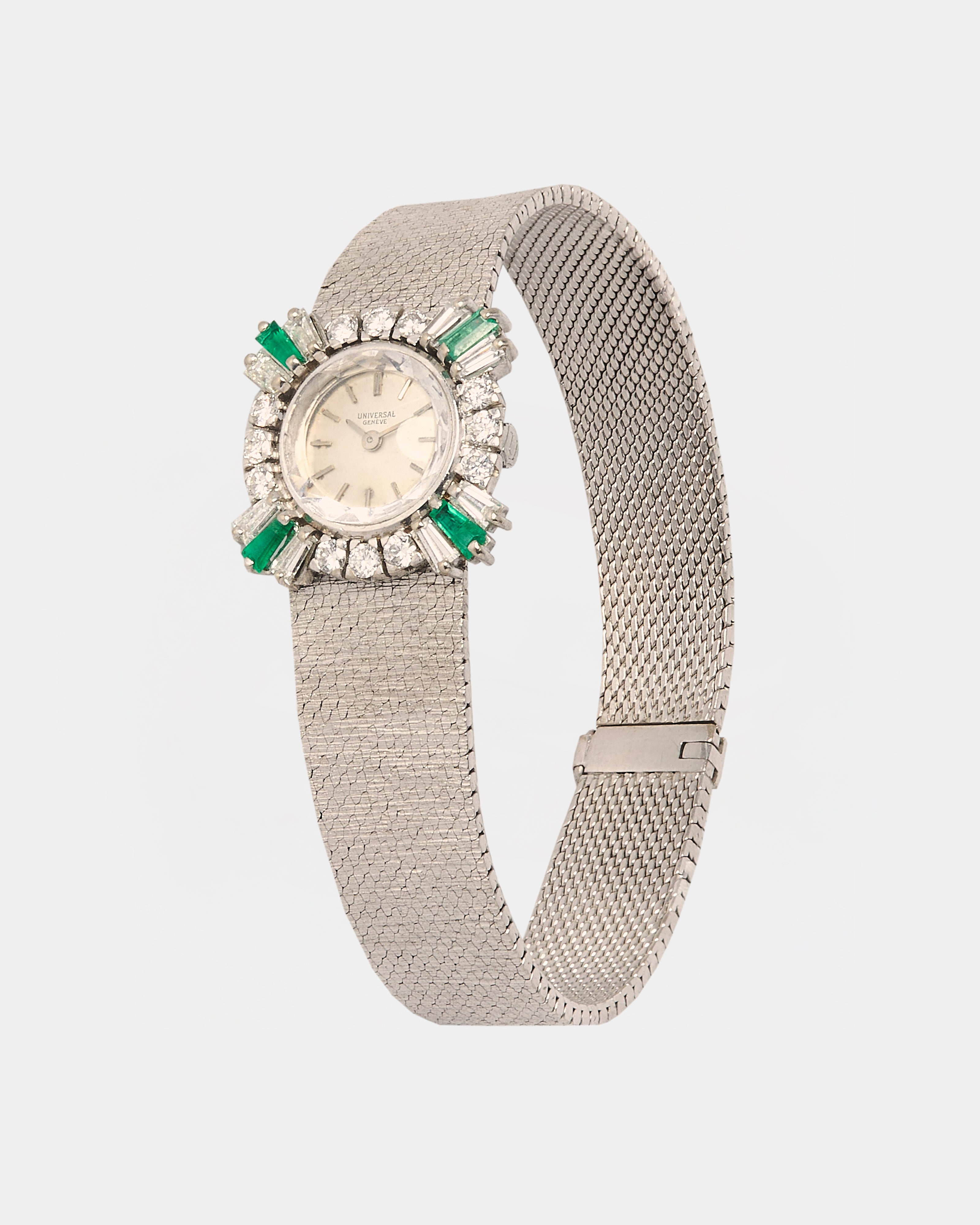 RELOJ UNIVERSAL GENEVE ORO BLANCO