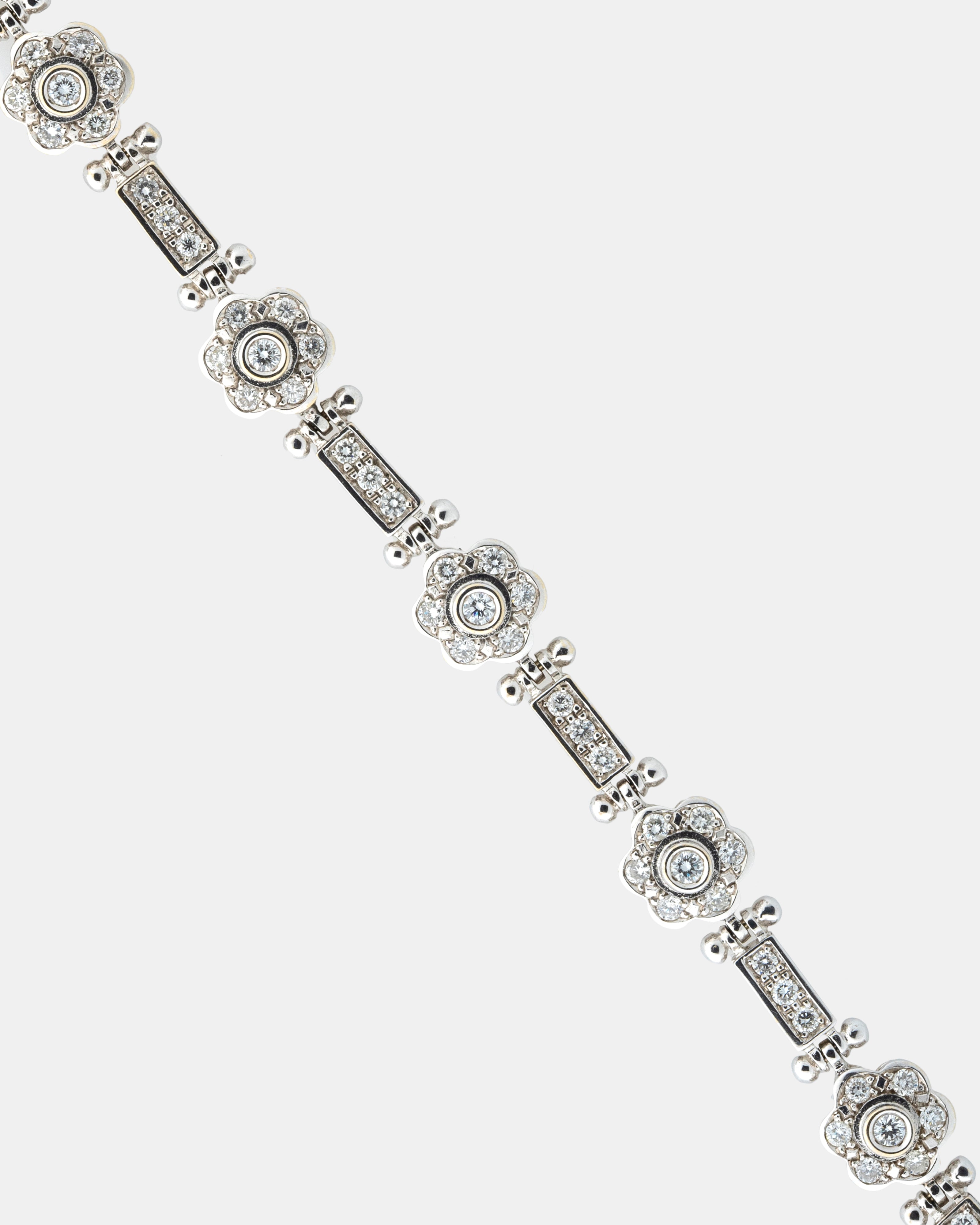 PULSERA DE ROSETA DE DIAMANTES