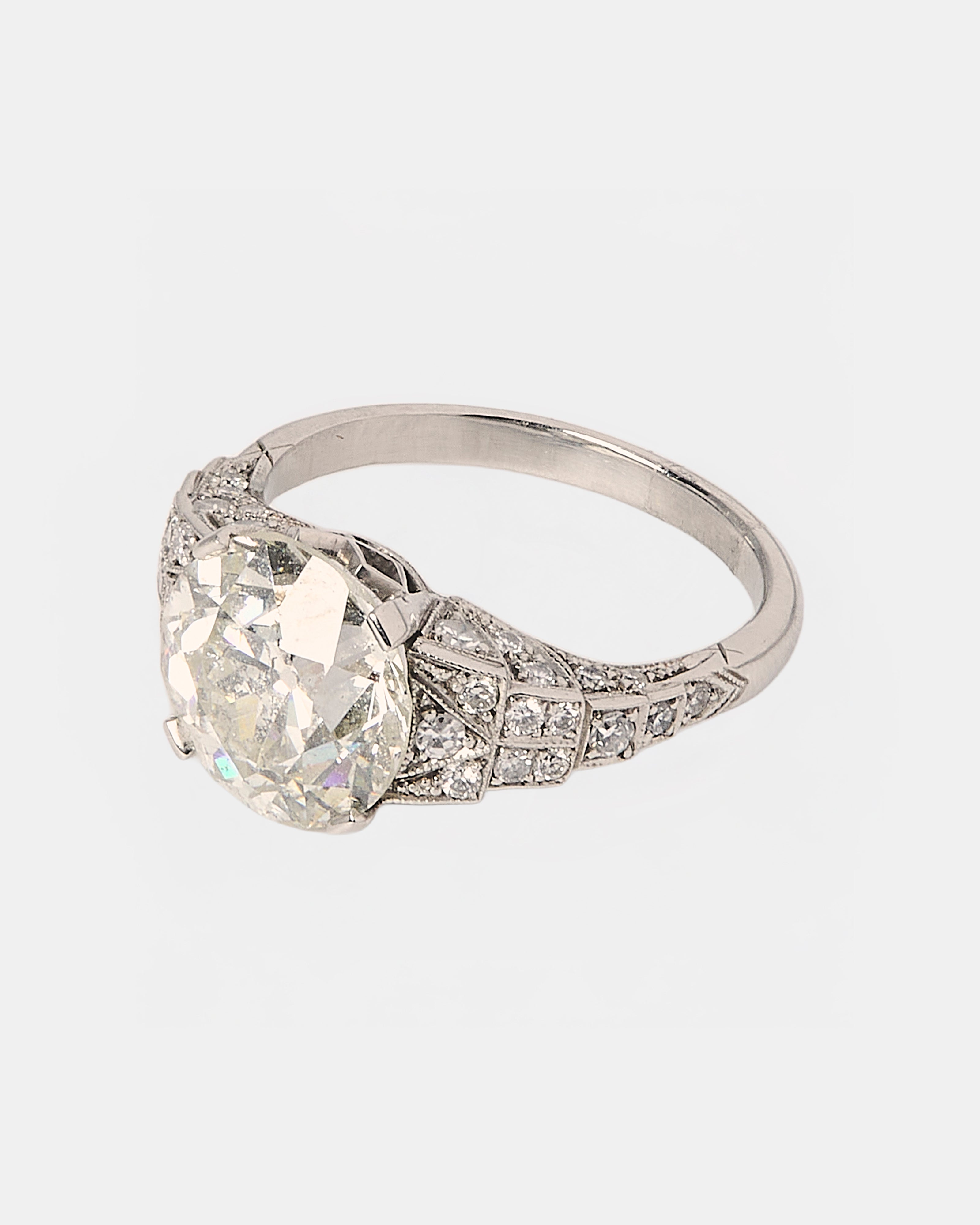 SOLITARIO ART DECO ALTA JOYERIA