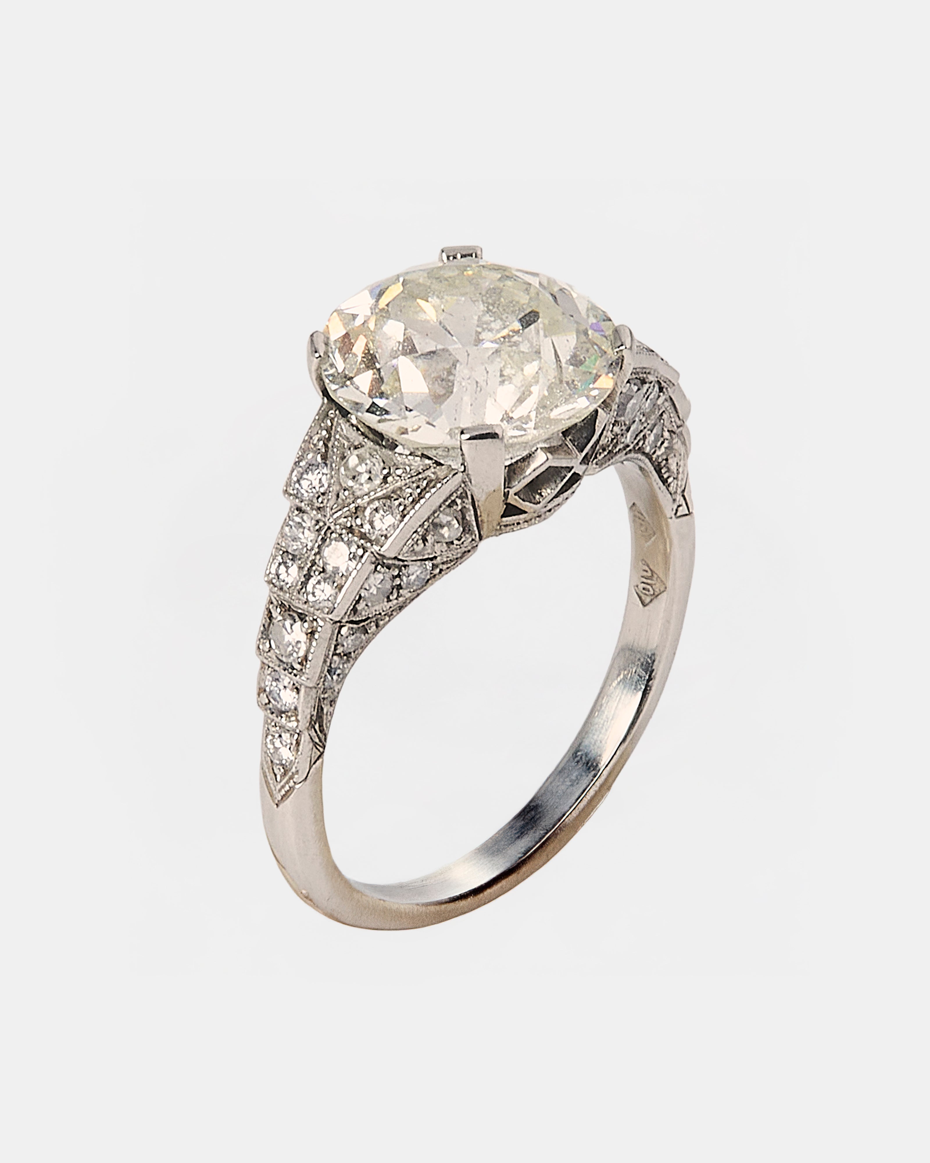 SOLITARIO ART DECO ALTA JOYERIA