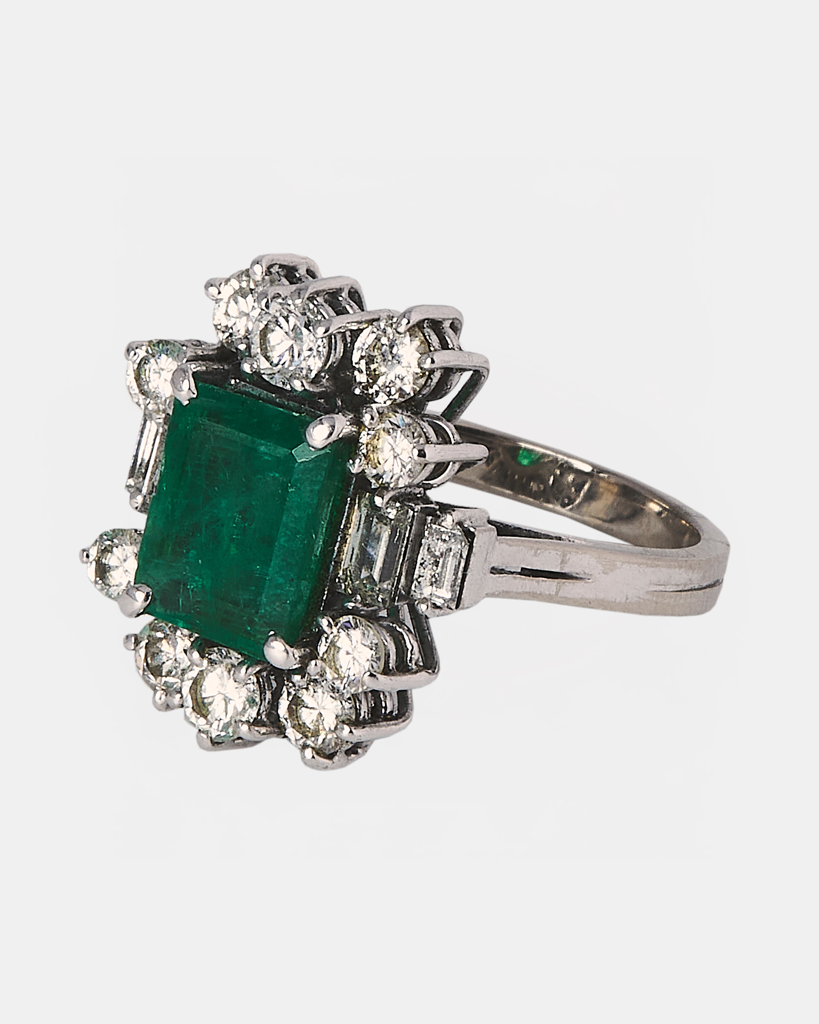 SORTIJA VINTAGE ESMERALDA