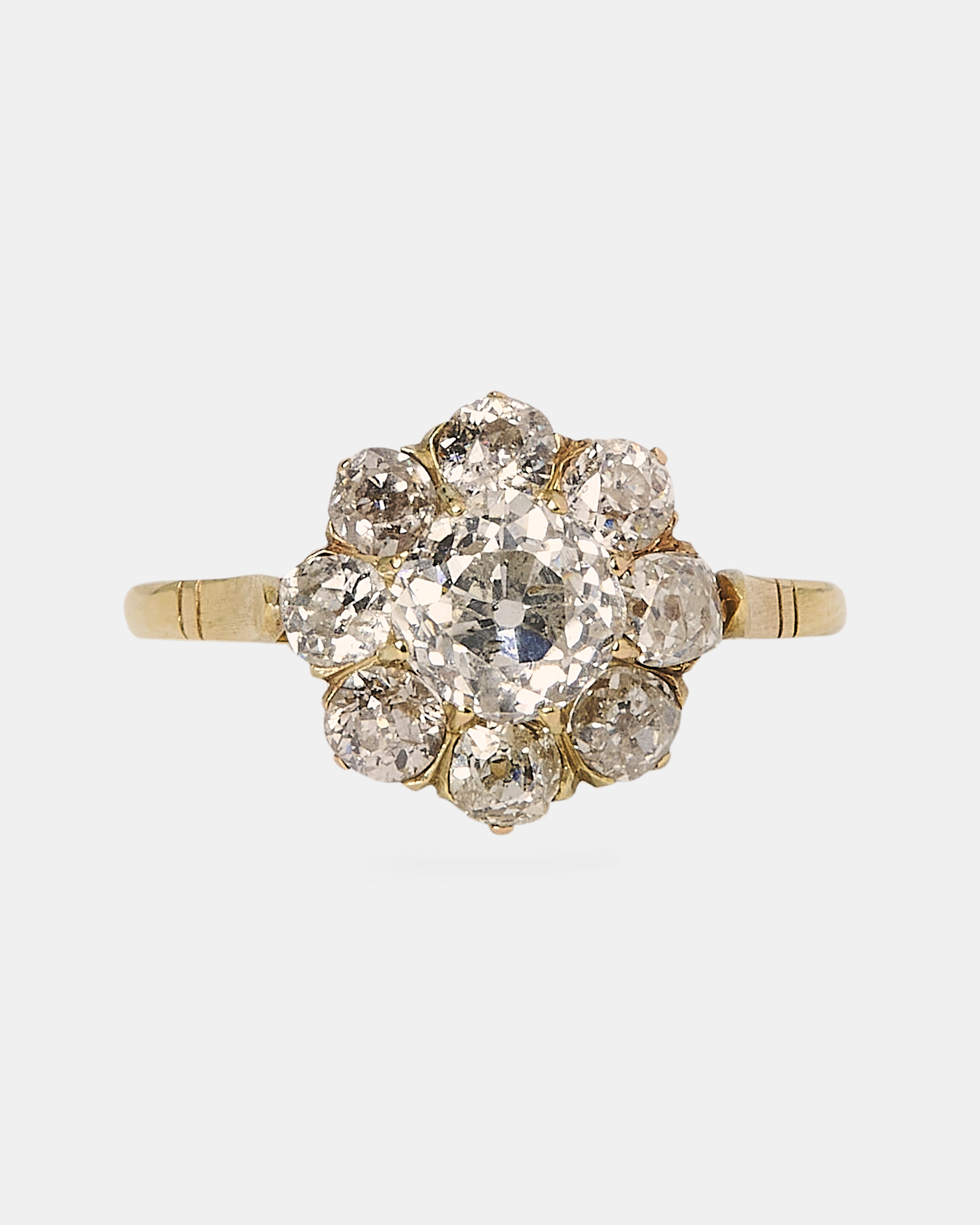 ROSETA ANTIGUA DE DIAMANTES