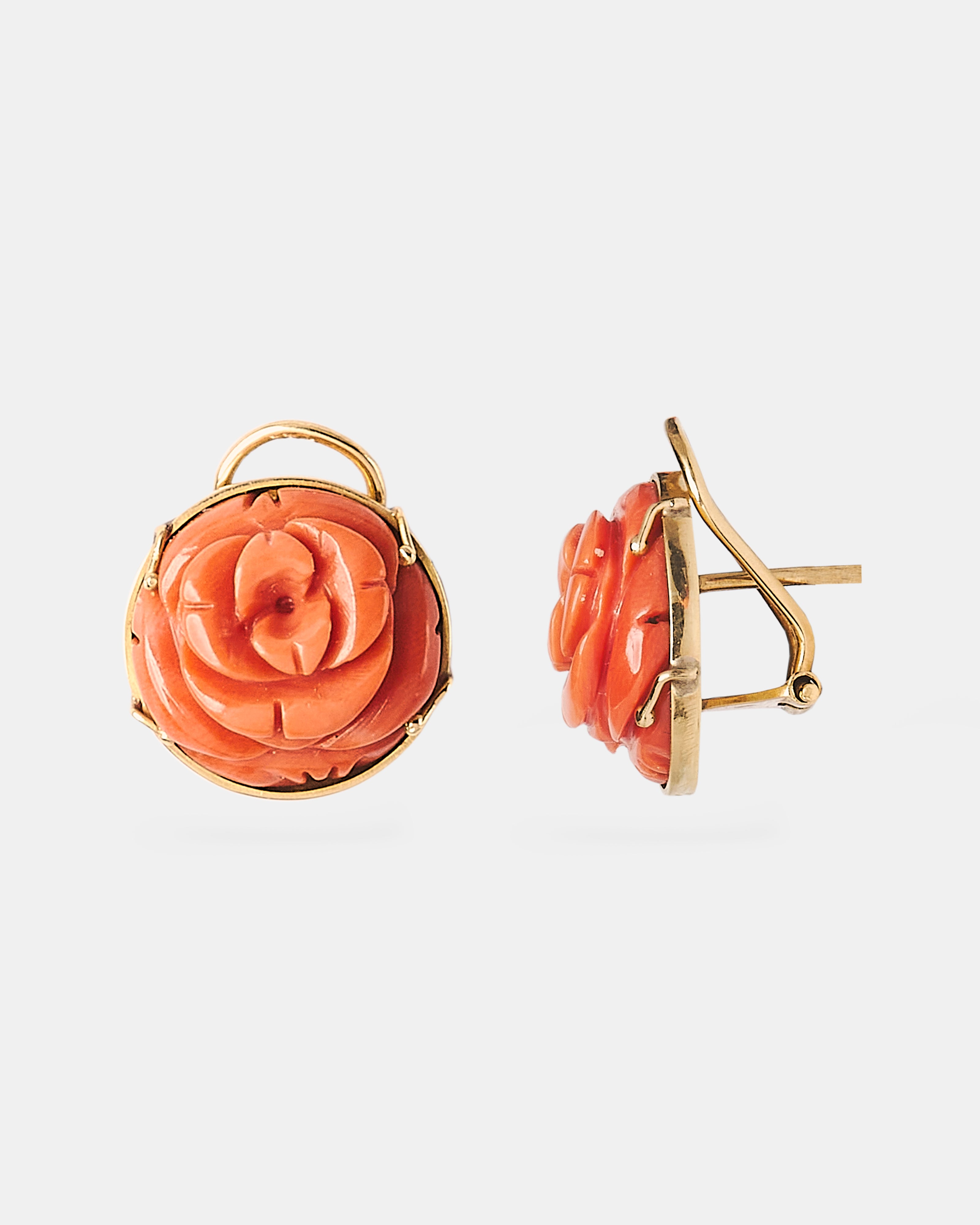 PENDIENTES FLOR DE CORAL