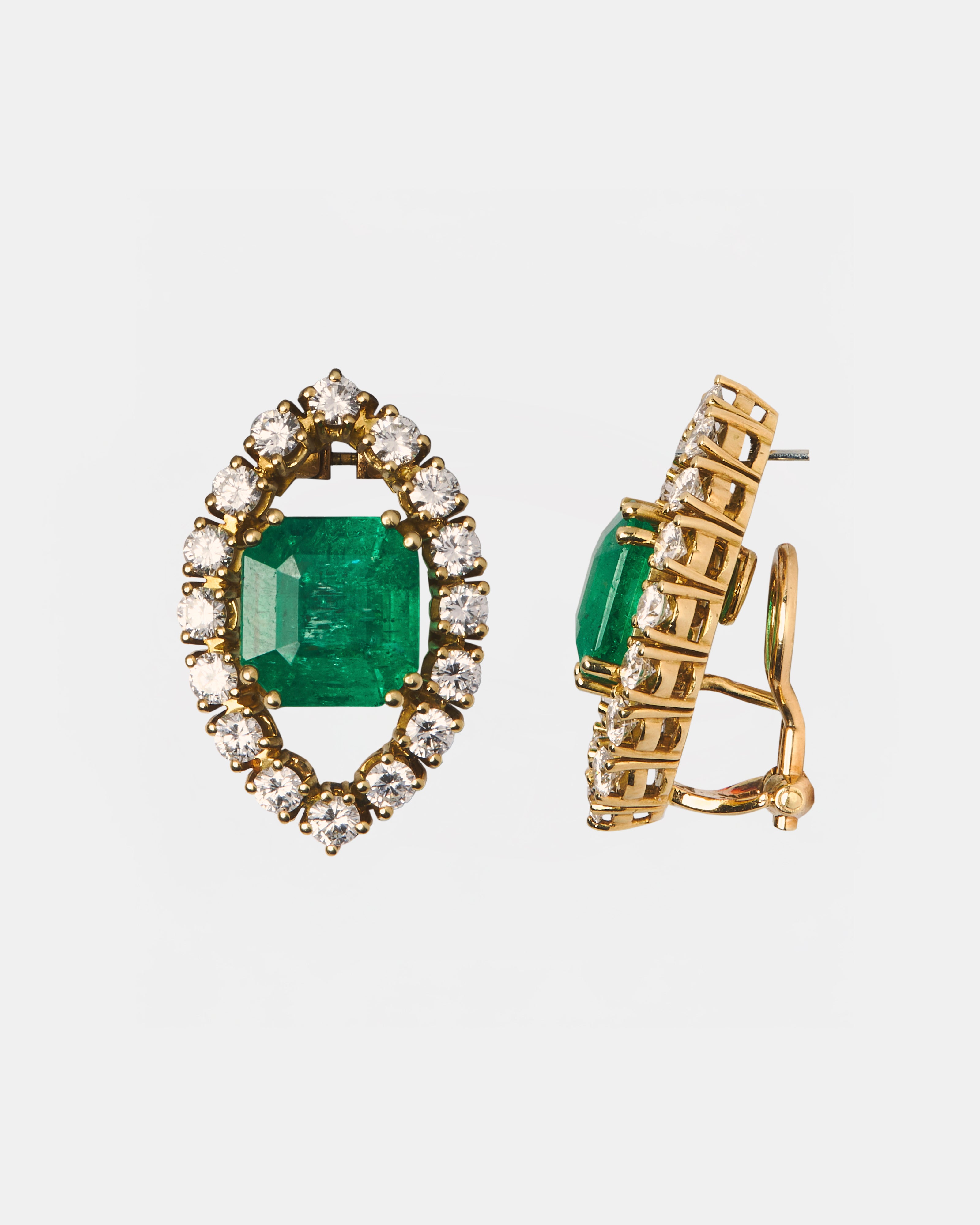 PENDIENTES VINTAGE ESMERALDA