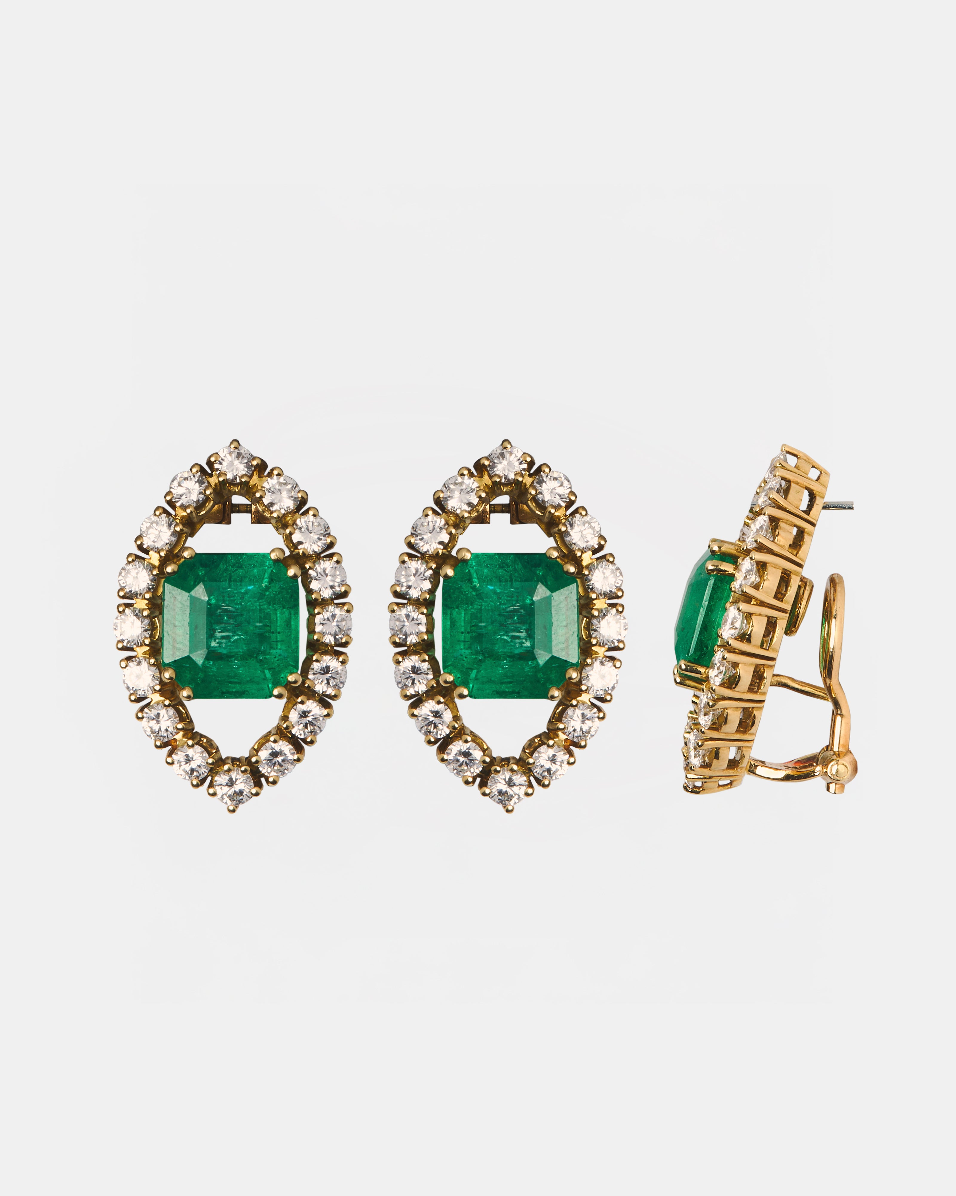 PENDIENTES VINTAGE ESMERALDA