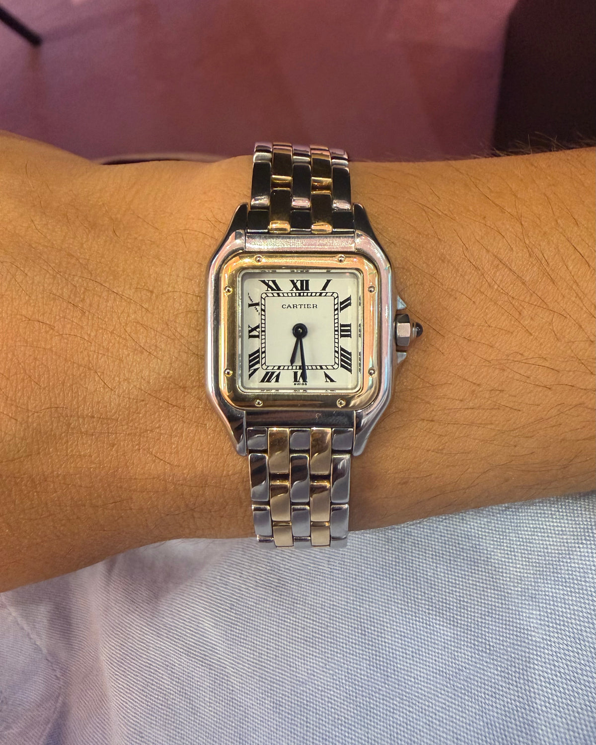 Cartier Panthere, Acero y oro