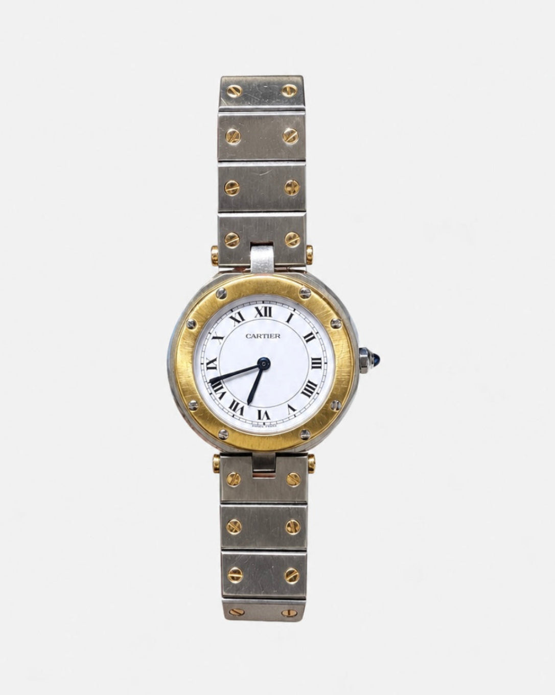 Cartier santos ronde, Acero y oro