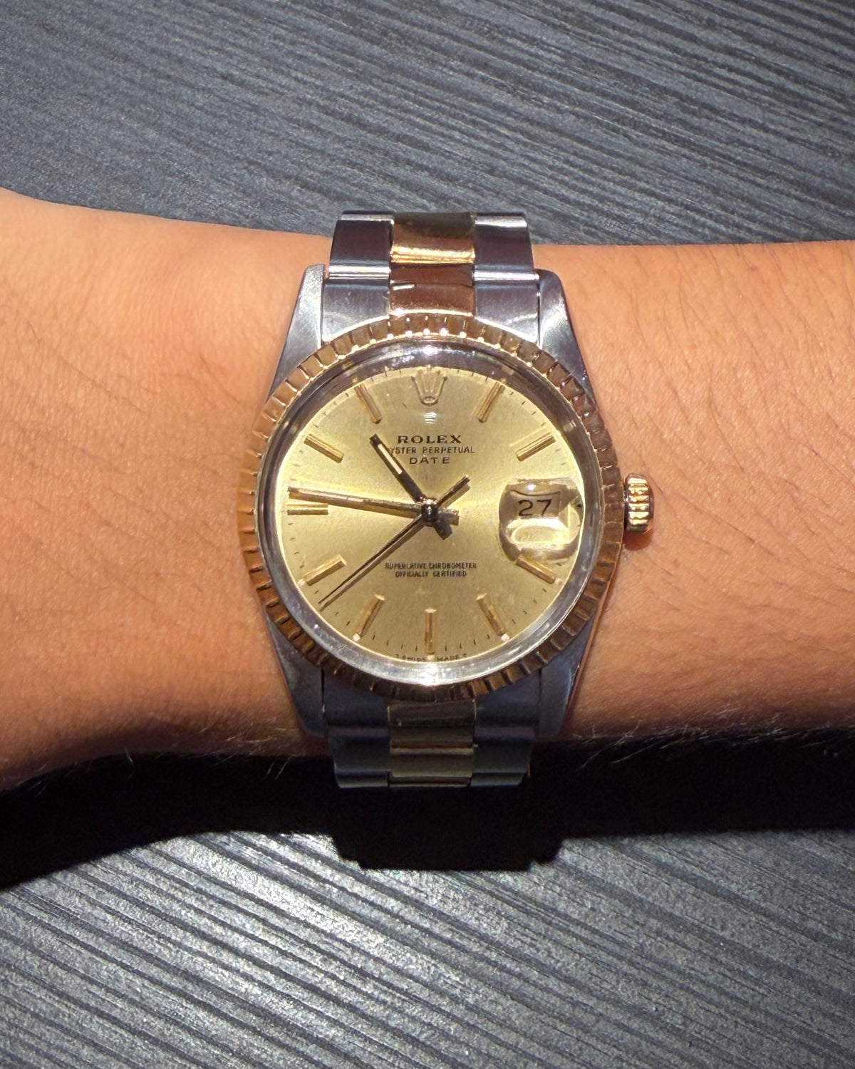Rolex date acero y oro 34mm, Acero y oro, Vintage contemporáneo